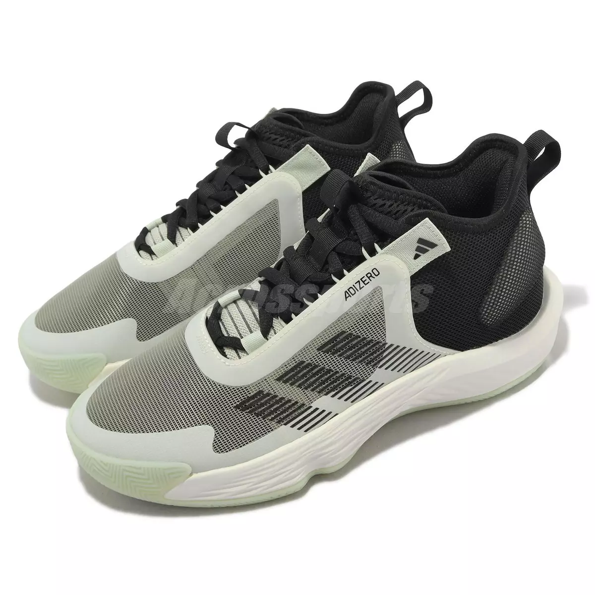 adidas Adizero Select Sesame White Green Black Men Basketball Shoes IE9265