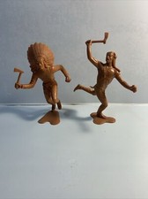 Pair of Vintage Louis Marx 6" Indian Toys   1960's