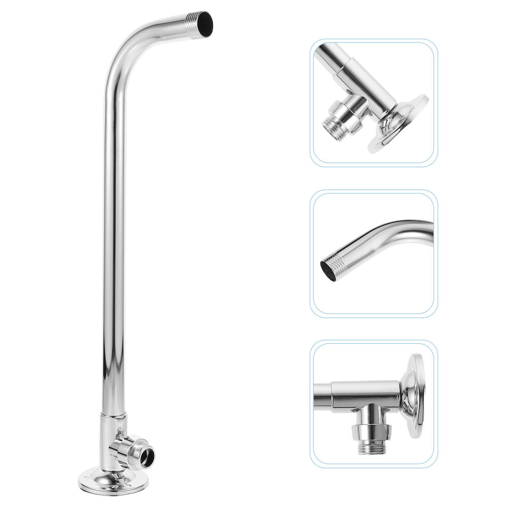 Wall Shower Arm Tearable Bracket Head Holder Mount Adjustable Shape