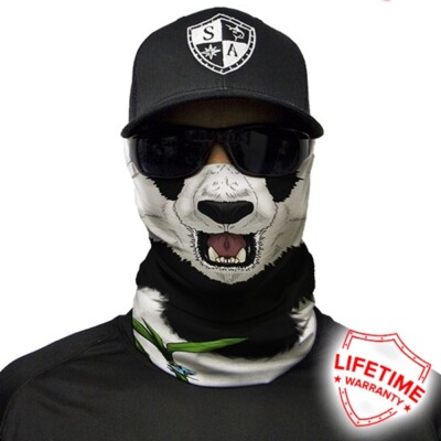 Motorcycle SA Co Panda Face Neck Shield Mask Seamless Bandana