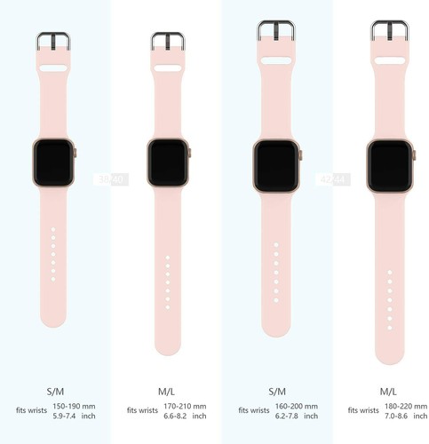 Recoppa Soft Silicone Replacement Bands/Strap for Apple Watch 6/5/4/3/2/1-40mm - Picture 8 of 8