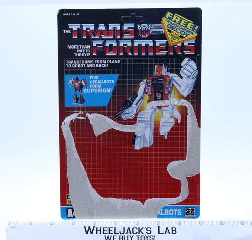 Slingshot Cardback Vintage 1986 G1 Transformers Hasbro Action Figure