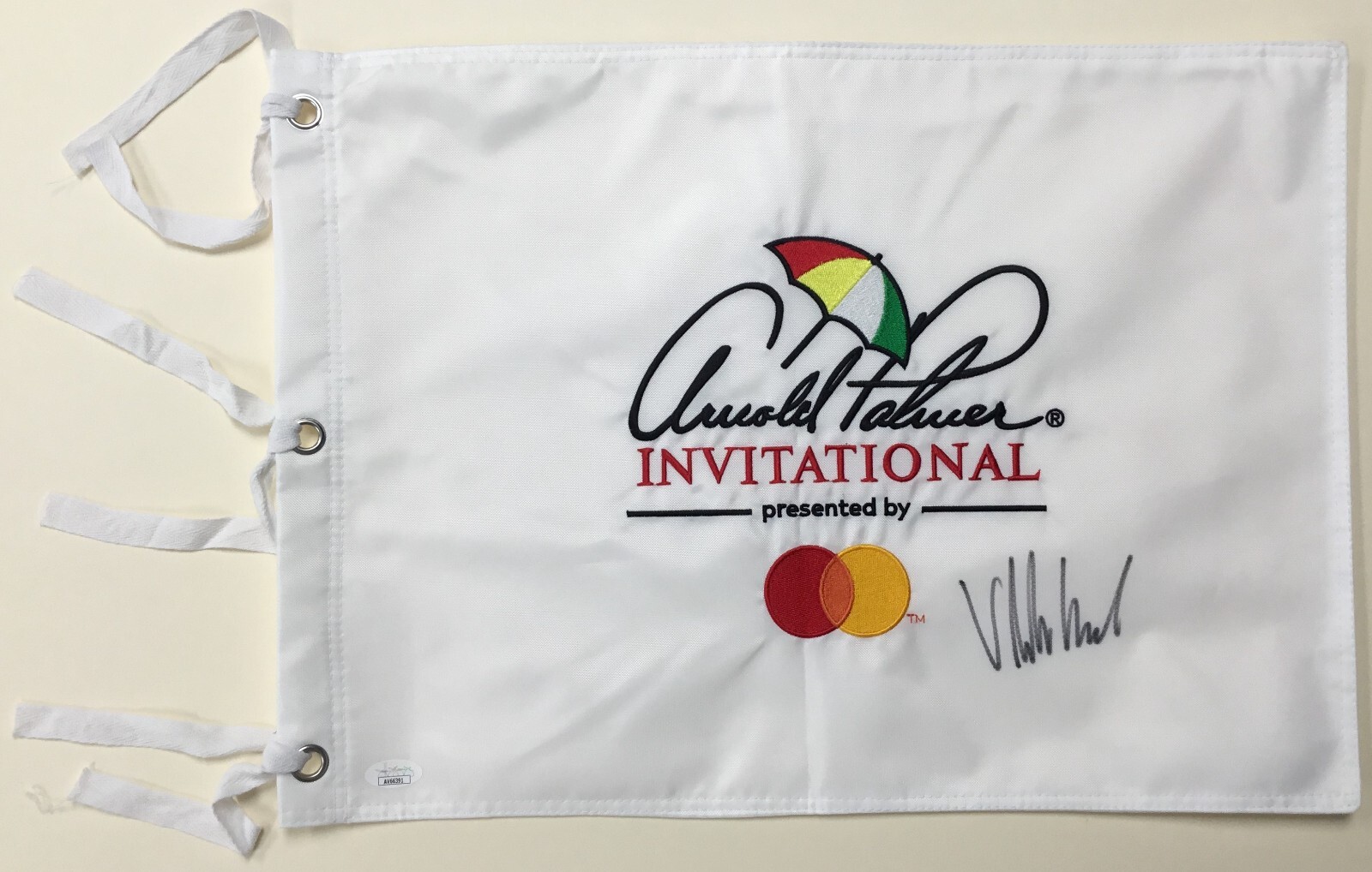 Viktor Hovland Autographed Signed Arnold Palmer Invitational Pin Flag- JSA #AV66391 