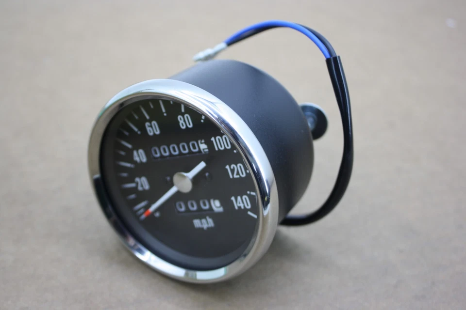 69 70 71 KAWASAKI H1 H1A H1B MACH III 500 SPEEDOMETER GAUGE SPEEDO 140 MPH EMGO - Image 2 of 4