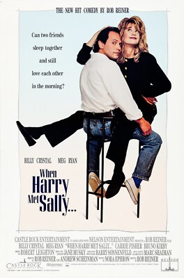 1989 When Harry Met Sally Movie Poster 11X17 Billy Cystal Meg Ryan  