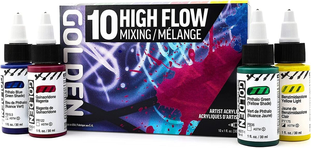Golden High Flow Acrylic Mixing Set
