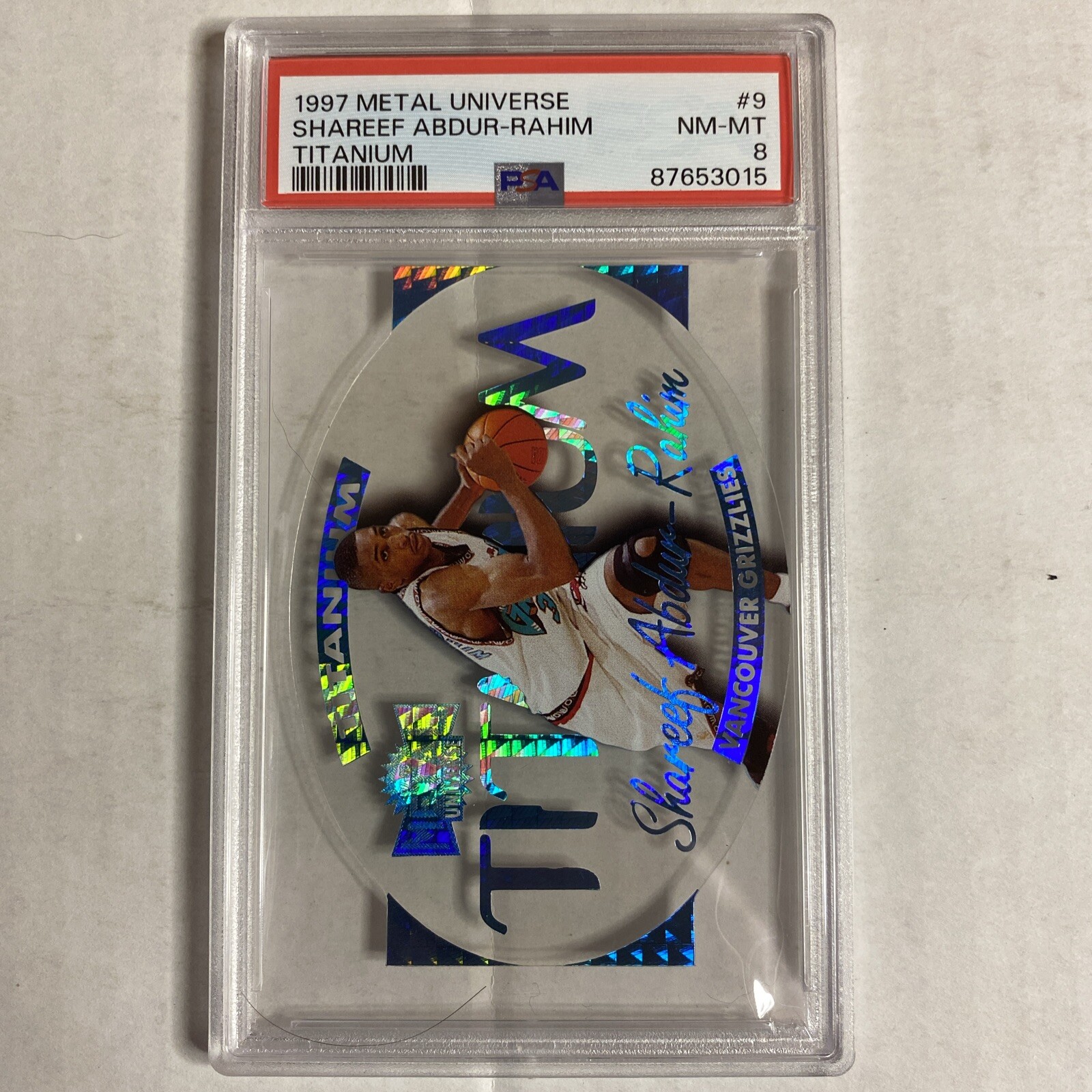 1997 Metal Universe Titanium Shareef Abdul-Rahim Rare Insert PSA 8 PS