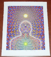 Alex Grey Art Print Ecstasy S/# 139/200 with COA Tool Poster Artist Psychedelic
