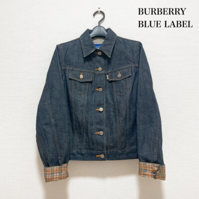 未使用　激安　BURBERRY BLUE LABEL ジャケット38サイズ BURBERRY BLUE LABEL Denim Jacket Nova Check Size 38 USA XS/S
