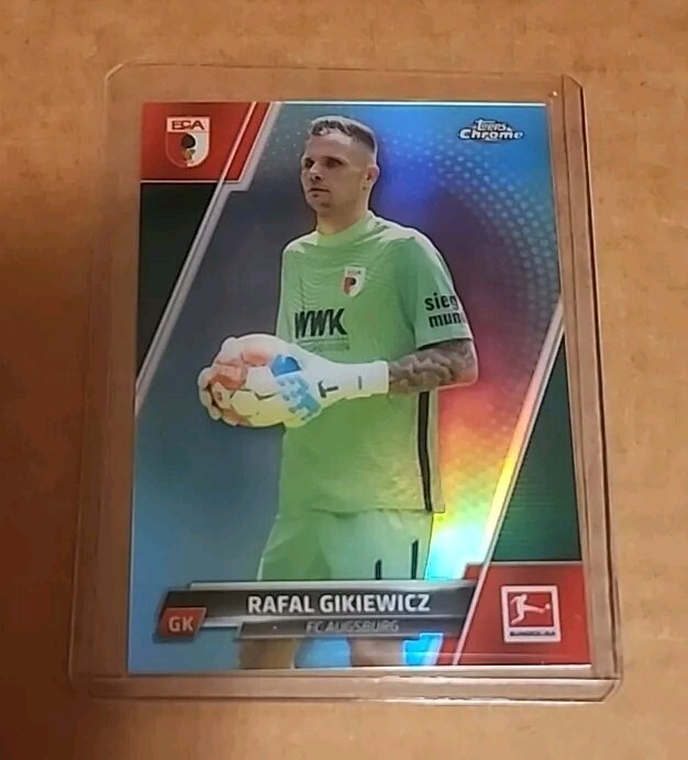 2021-22 Topps Chrome Bundesliga #4 RAFAL GIKIEWICZ Aqua /275