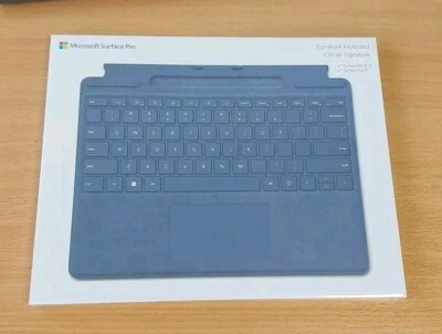Microsoft Surface Pro 8/9/X Keyboard,Alcantara With Pen Storage. Uk Layout