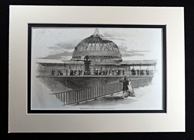 New York Crystal Palace Exhibition of the Industry of all Nations Print 1853