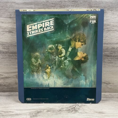 1980 Star Wars: The Empire Strikes Back CED Videodisc RCA Video Disc Lucas films - Afbeelding 1 van 9