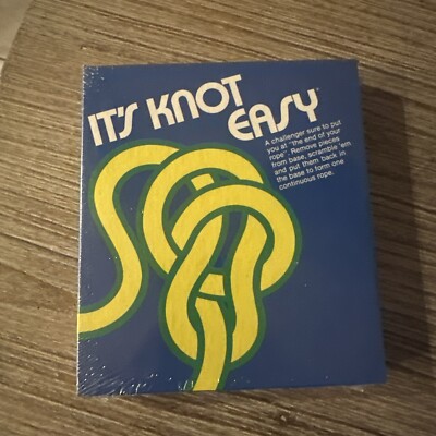 Milton Bradley It's Knot Easy Puzzle Game 1981 #4231 Interactive