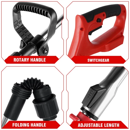 Für Makita 18V Akku Rasentrimmer Elektro Freischneider Motorsense Mit Rad 2 Akku - Bild 6 von 16