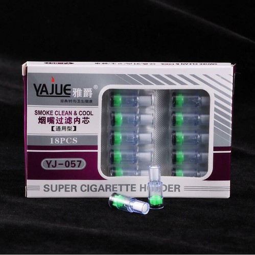 Filtros universales para porta cigarrillos 18 piezas filtro de adsorción física accesorios - Imagen 8 de 9