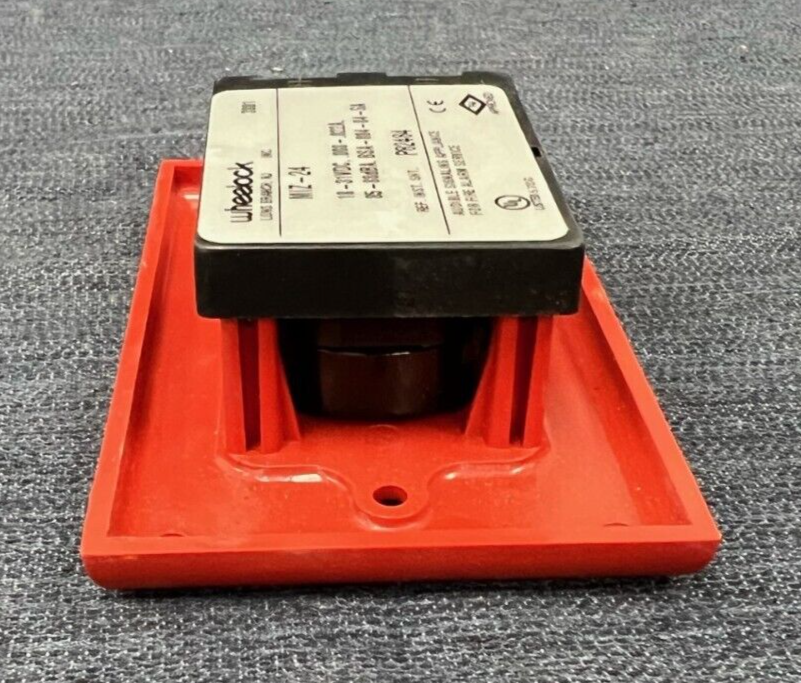 WHEELOCK MIZ-24 FIRE ALARM HORN INDOOR USE 24 VDC 87DBA RED WALL