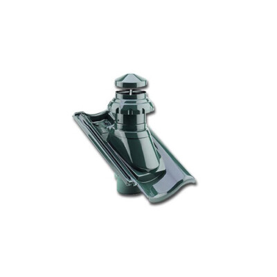 Fleck Eurolüfter DN 125 Braas Rubin 11 vulkanschwarz matt