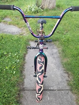 OLD SCHOOL MID SCHOOL BMX HYPER OIL SLICK FRAME FORK BARS CULT