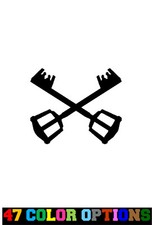 Vinyl Decal Truck Car Sticker Laptop - Kingdom Hearts Crossed Keyblade