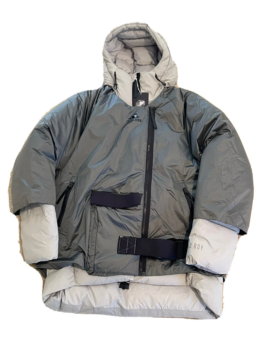Adidas Women's Cold.RDY Down Jacket Metal Gray FT2459 Size Small