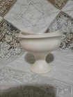 Floraline McCoy White Pottery Pedestal