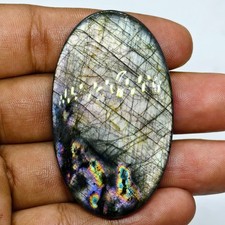 121 Cts Natural Labradorite Cabochon Gemstone For Jewelry 56.3x33.4x7 MM