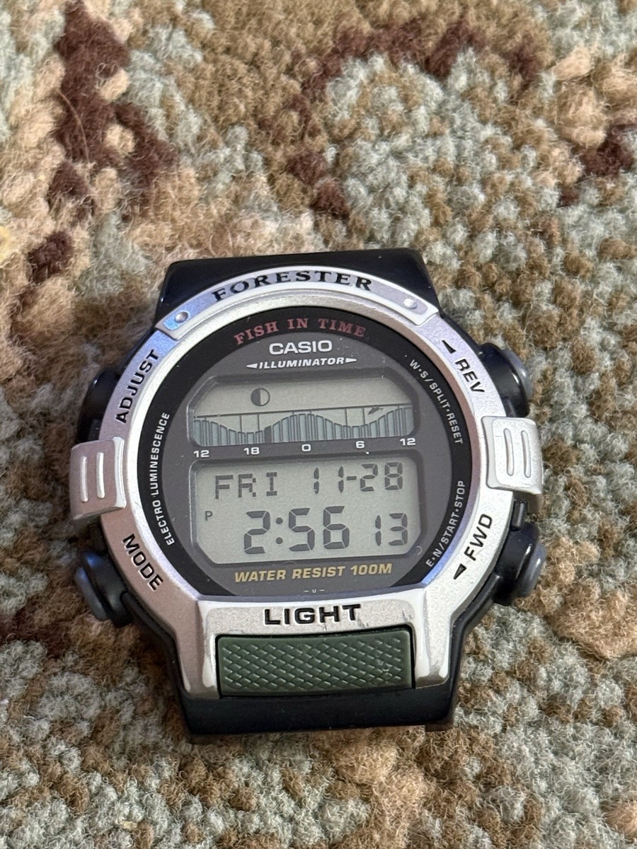 Casio Forester Fish in Time Ft-200 Module 1879 Vintage Watch Japan