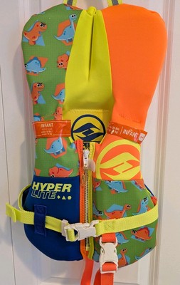 NWT Infant Hyperlite Type II,  Under 30 Lbs USCG Approved PFD Dinosaur Theme