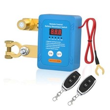 Remote Battery Disconnect Switch 12V 240A Kill Switch for Led Voltage Display