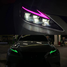 Rgb Full Led Headlight For Lexus Is250 Is350 Isf 2006-2013 Colorful Head Lamps