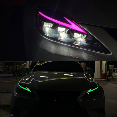 #ad #ad RGB Full LED Headlight For Lexus IS250 IS350 ISF 2006 2013 Colorful Head Lamps $489.00