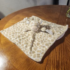 Carters Giraffe 13" Lovey Plush Security Blanket Baby Pacifier Holder Tan 2016