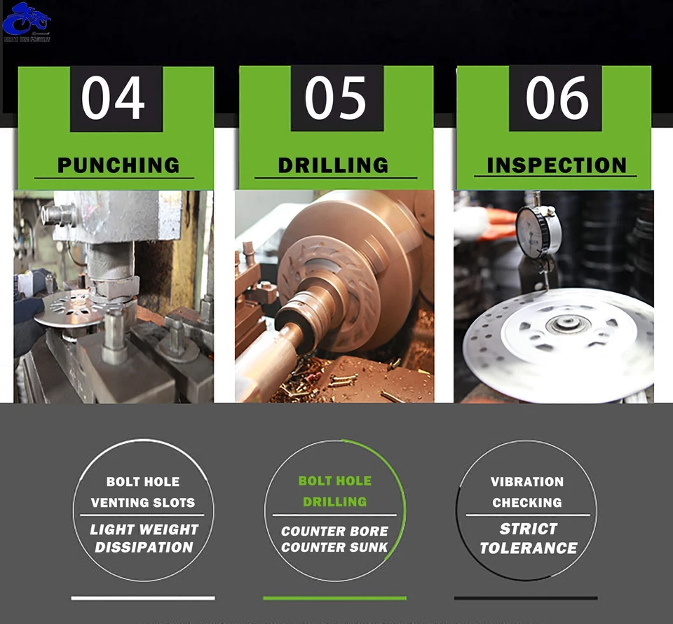 Front Brake Disc Rotors For Honda  Interceptor VFR750F CBR500F CBR600F 1986 1987 - Image 3 of 4