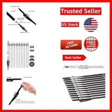 31-Inch Fletched Carbon Arrows for Archery - Perfect for Compound & Recurve Bows