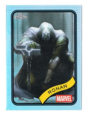 2025 Topps Marvel Chrome Ronan the Accuser SILVER REFRACTOR #157 VILLAIN