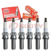 6 pc NGK 93253 R2556G-9 Racing Spark Plugs for Ignition Wire Secondary  nz