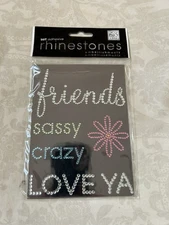 Me & My Big Ideas Self Adhesive Rhinestones Embellishments Friends Sassy New