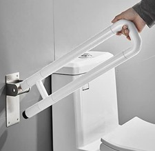 UK Safety Grab Bar Bathroom Support Handle Foldable Toilet Hand Rail Anti-slip