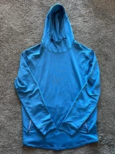 EUC Swannies Golf Ivy Hoodie L Large Performance Stretch Blue Casual Preppy