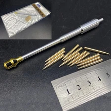 1/35 Scale Metal Barrel Brake & 2 Shell Replacement for Tiger Tank Border Model
