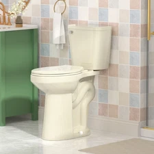 21" Tall Two Piece Toilet Extra High Toilet Elongated Bowl for Senior 1.28 GPF