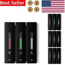 Soap Dispenser 3-Chamber Black Easy Install Efficient Wall Mount Shower Storage
