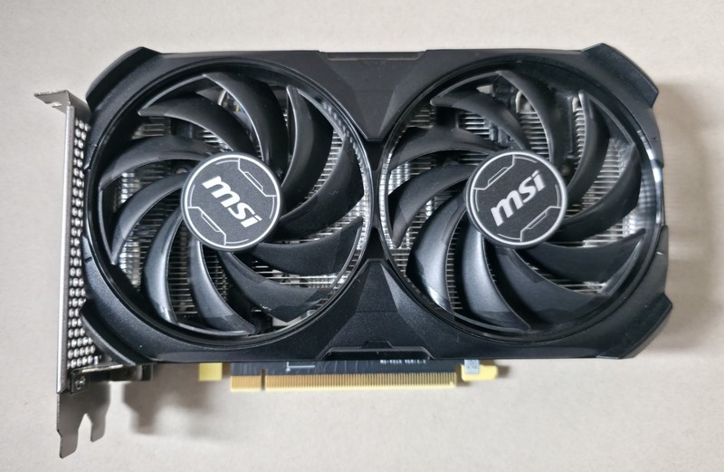 MSI GeForce RTX 4060 Ti VENTUS 2X BLACK 8G OC graphics card