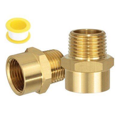 G 1/2 (BSP) Female Thread to US NPT Male G 1/2'' x MNPT, Brass