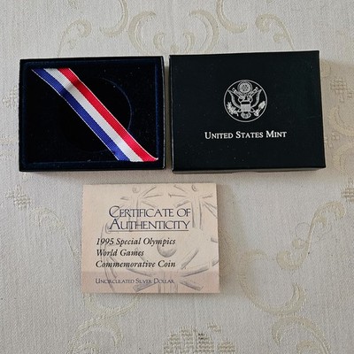 1 Dollar 1995 USA Olympic Coins  Eunice  - original verpackung mit Zertifikat