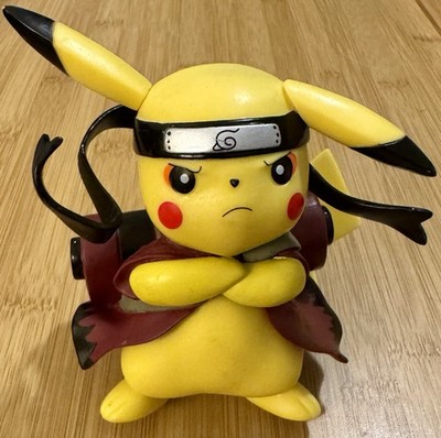 Pikachu Naruto Cosplay Figure Anime Pokemon Ninja Statue Rare