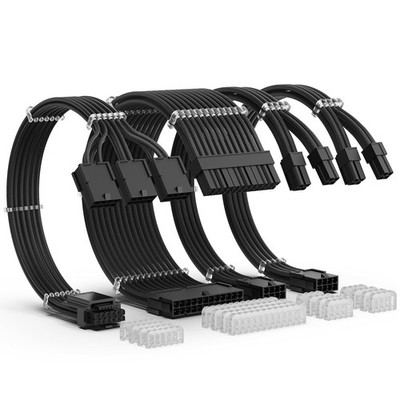 PCIE 5.0 12VHPWR Sleeved Cable Kit, 16AWG PSU Kabelverlängerung, PC Netzteil ...