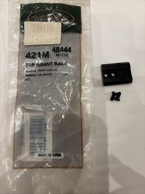 Weaver Hunting Scopes Base Top Mount Remington 7, 673 421M Aluminum Matte 48444