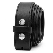 Leather Belt for Buckles - 1 1/2 Inch - 38mm - Snap-Fit Belt Strap